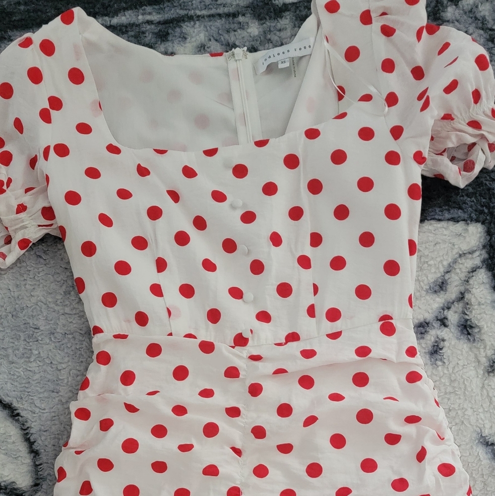Polka dot mini dress